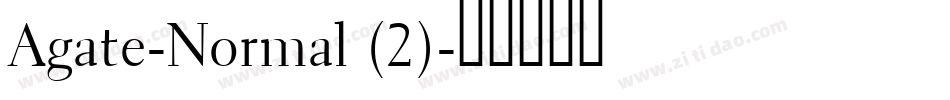 Agate-Normal (2)字体转换